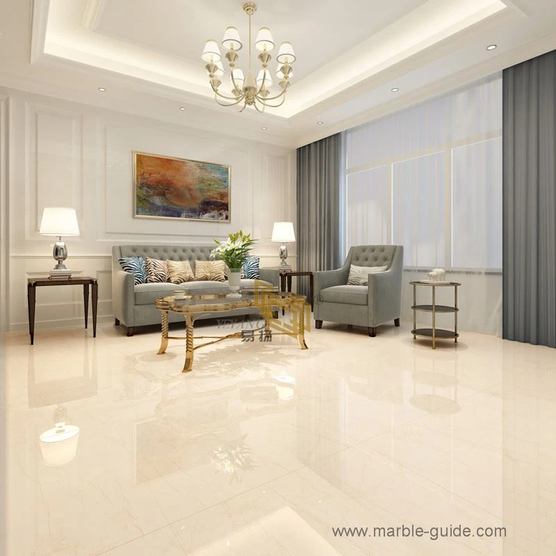 Yellow sintered stone for interior flooring