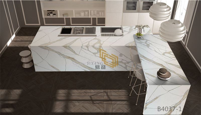 Quartz kitchen countertop design 01 Quartz kitchen countertop design 01