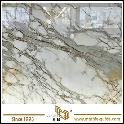 Nrov Calacatta Kub Marble Slab Tabletop