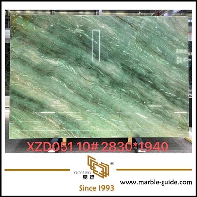 Ntuj Kim Heev Pob Zeb Gaya Ntsuab Mreen Marble Rooj Slab