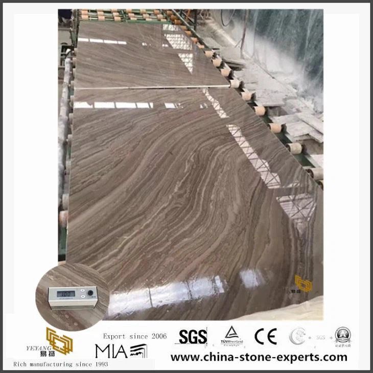 Ntuj Kylin Wood Hle Marble Pob Zeb rau Countertop thiab Worktops Tsim