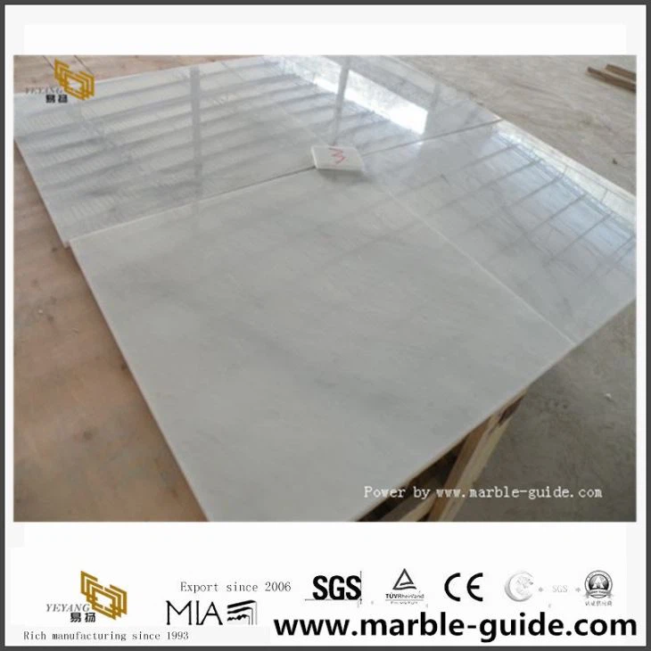 Tuam Tshoj Bianco Carrara Dawb Marble chav ua noj Pem Teb Daim Ntawv Thov