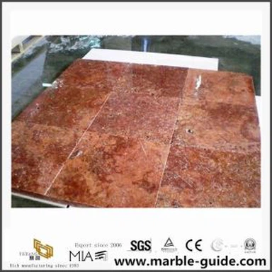 Natural Qaib Ntxhw Travertine Rau Chav Dej Pem Teb / Phab Ntsa Pobzeb