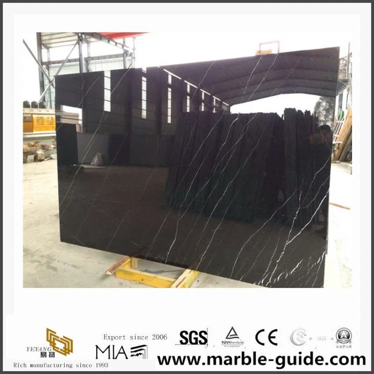 China cheap Black Nero Marquina Marble for floor/wall/tiles