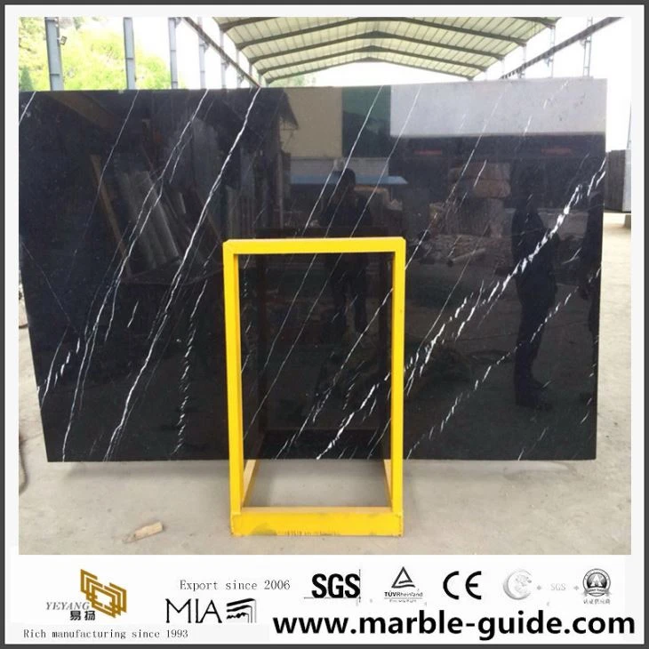 China cheap Black Nero Marquina Marble for floor/wall/tiles