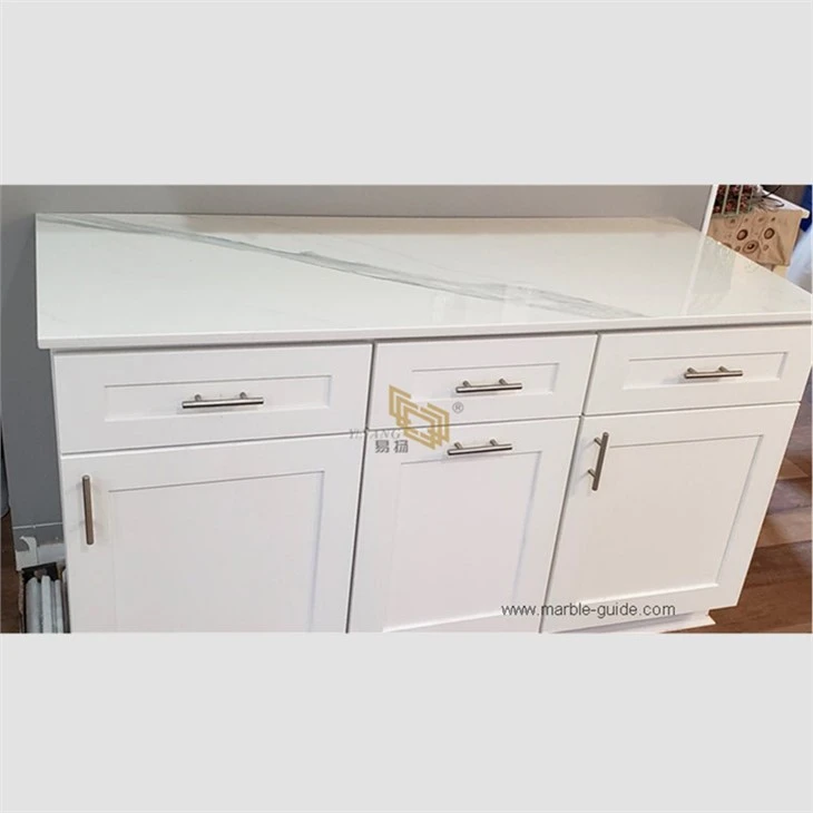 Polished Calacatta White Marble Countertops