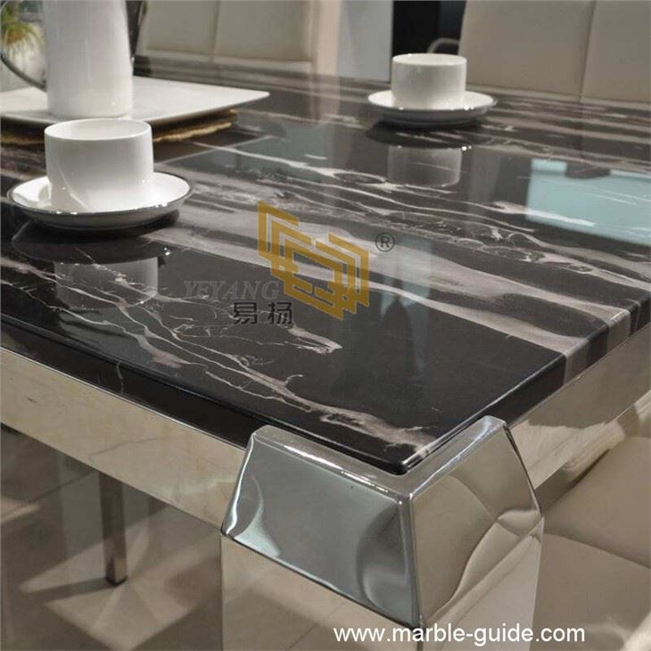 Silver Dragon Black Marble Stone Slabs