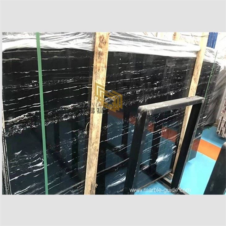 Silver Dragon Black Marble Stone Slabs
