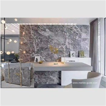 Pheej yig Romantic Grey Marble Background Wall