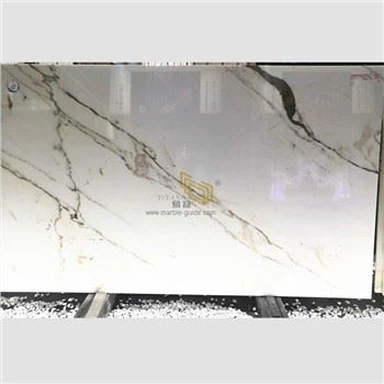 Carrara Golden Marble Slabs Rau Cov Haujlwm