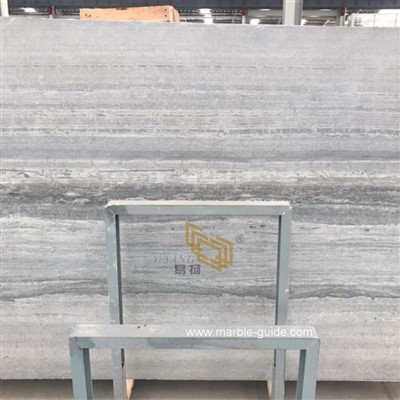 Tuam Tshoj Xiav Ntoo Vein Marble Pob zeb