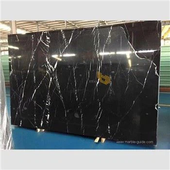 3cm Dub Nero Marquina Marble Slabs Lag luam wholesale